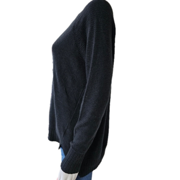 Old Navy Black So Soft Lite Ribbed Crew Neck Long Sleeve Black Sweater Size M - Picture 6 of 9